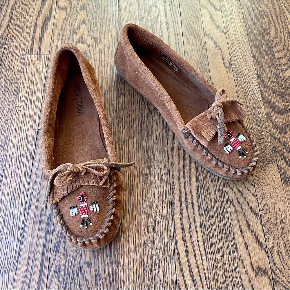 Minnetonka Thunderbird II Beaded Moccasins